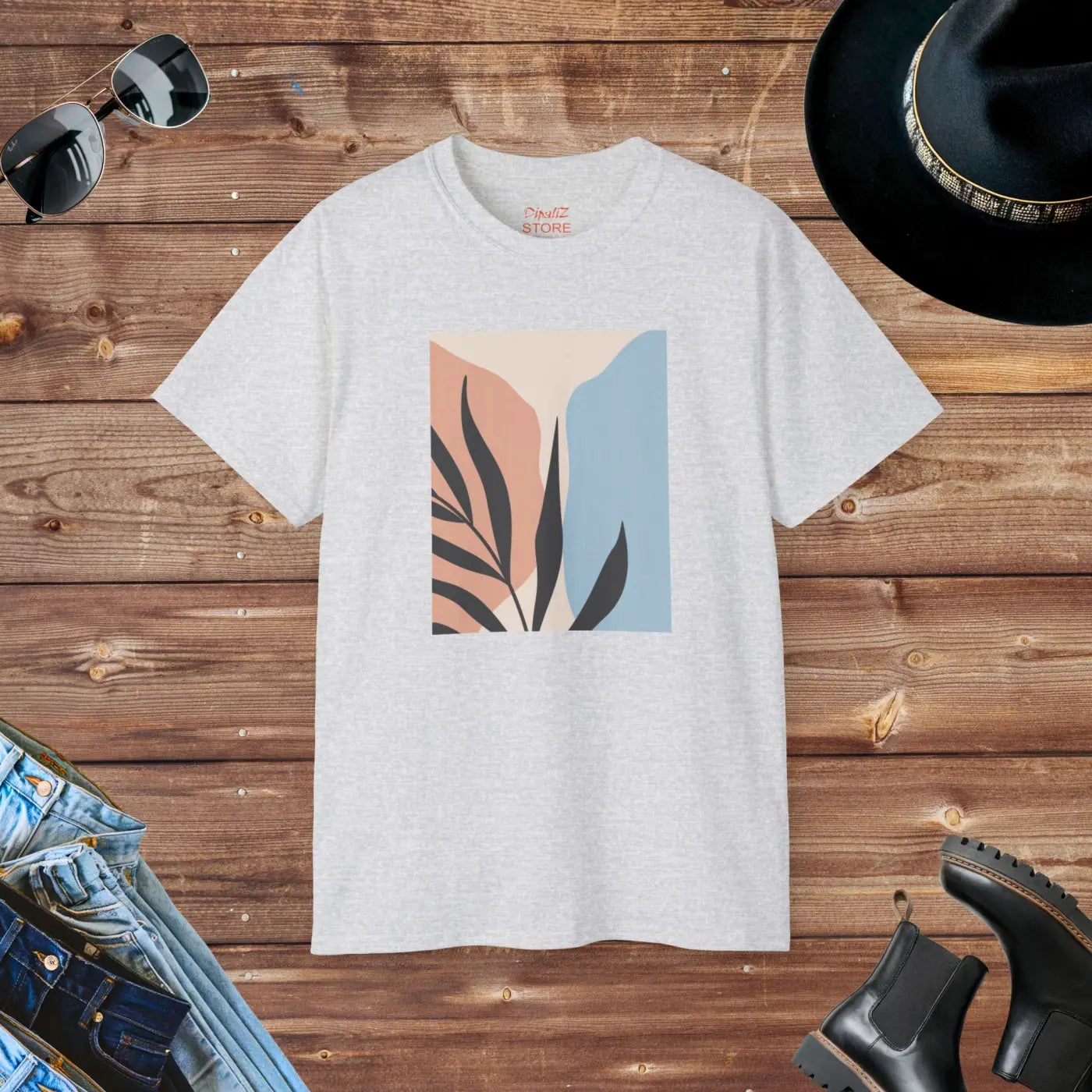 Abstract Art Ultra Cotton Tee – Eco-friendly - Dipaliz