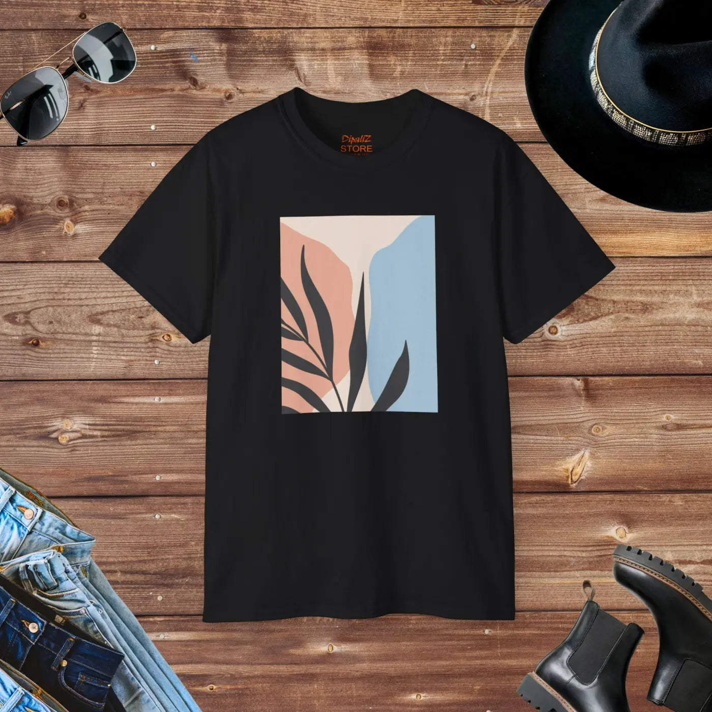 Abstract Art Ultra Cotton Tee – Eco-friendly - Dipaliz