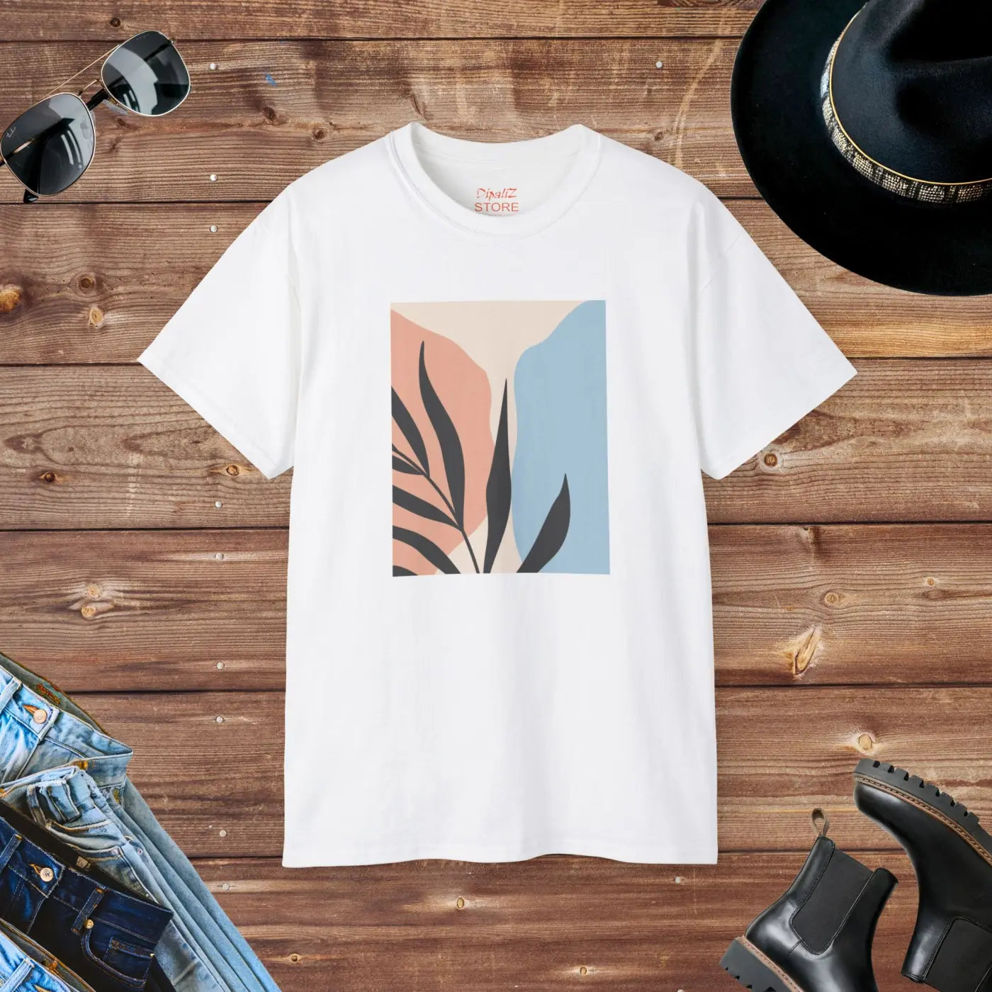Abstract Art Ultra Cotton Tee – Eco-friendly - Dipaliz