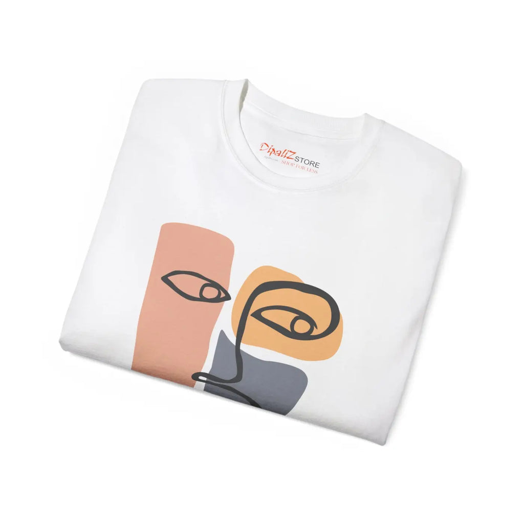 Abstract Face Ultra Cotton Tee - Eco-friendly - Dipaliz