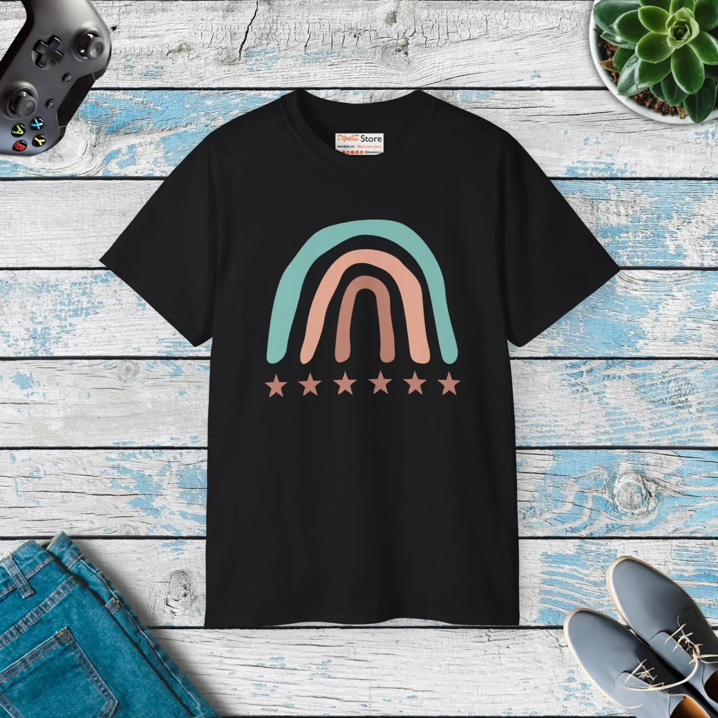 Rainbow Art Unisex Ultra Cotton Tee - Eco-friendly - Dipaliz