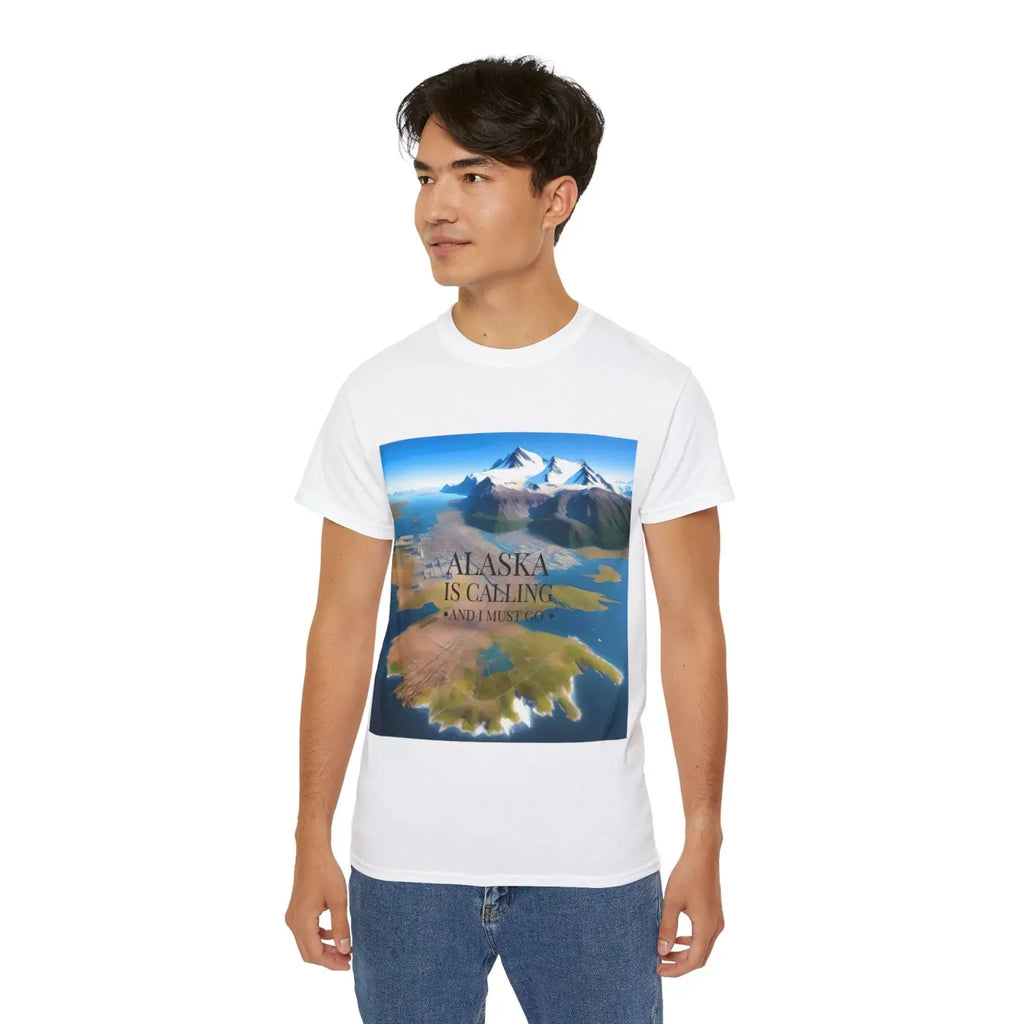Alaska is Calling Ultra Cotton Tee – Eco-friendly - Dipaliz