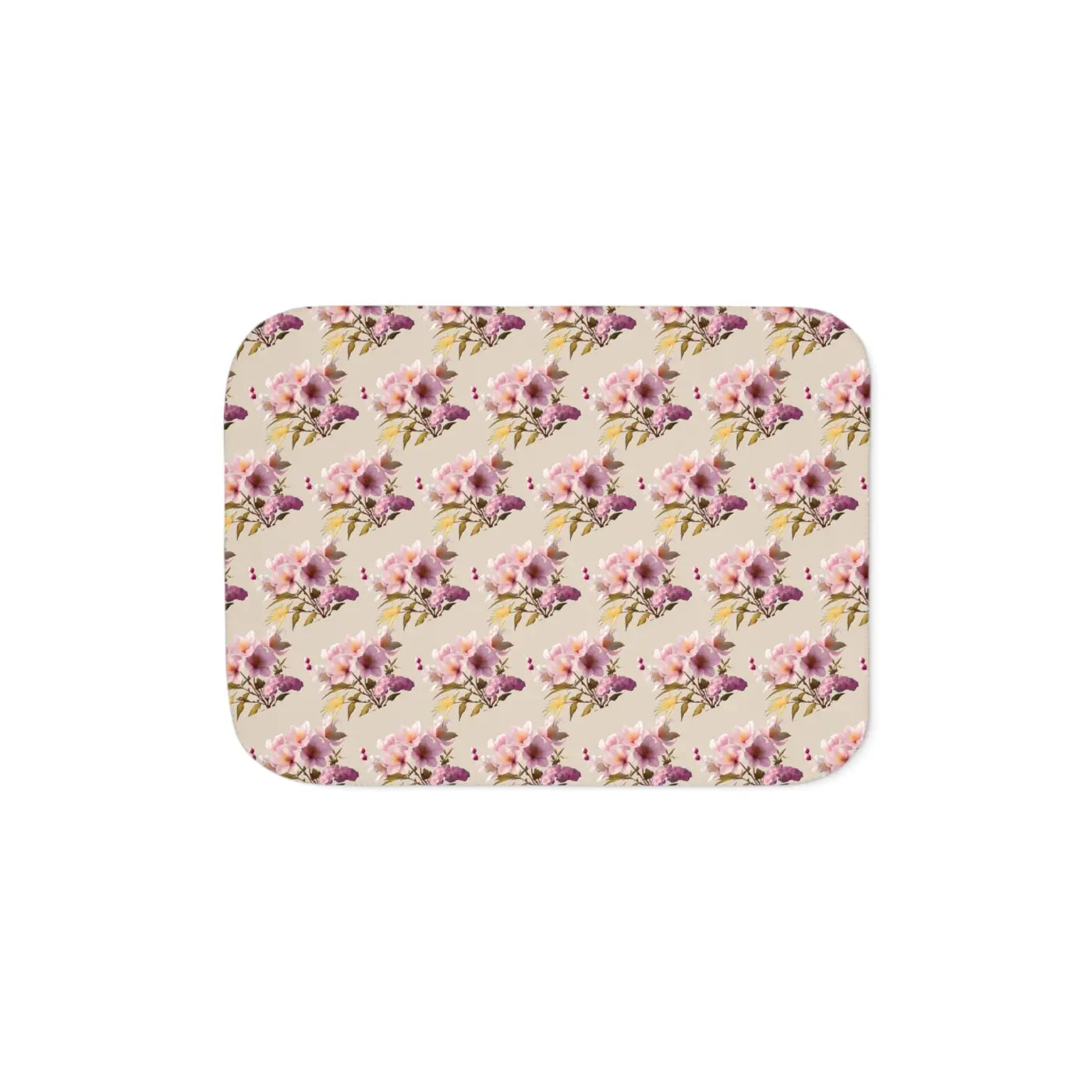 Floral Sherpa Blanket – Eco-friendly Two Colors - Dipaliz