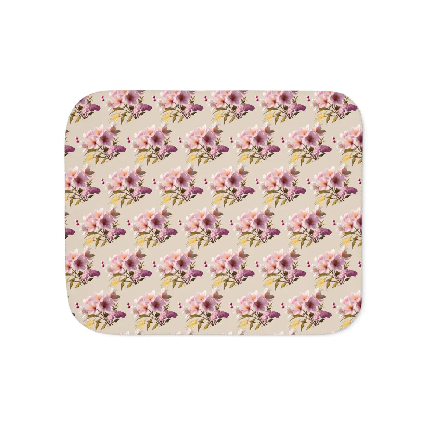Floral Sherpa Blanket – Eco-friendly Two Colors - Dipaliz