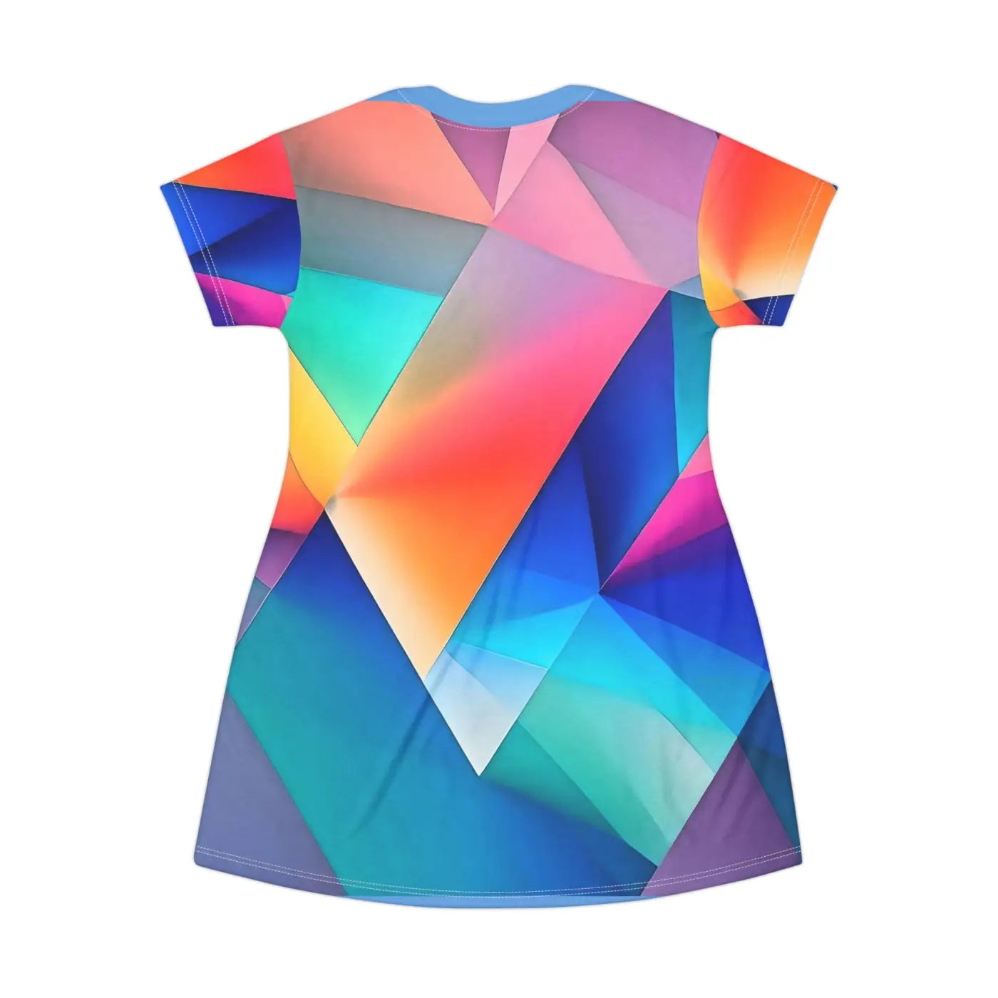 Colored Abstract Pattern Shirt Dress – Eco Friendly - Dipaliz