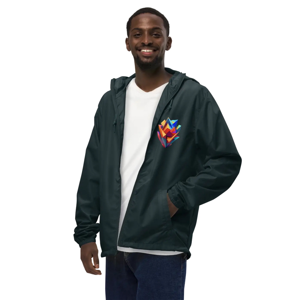 Geometric Pattern Zip Jacket – Eco-friendly Clothing - Dipaliz
