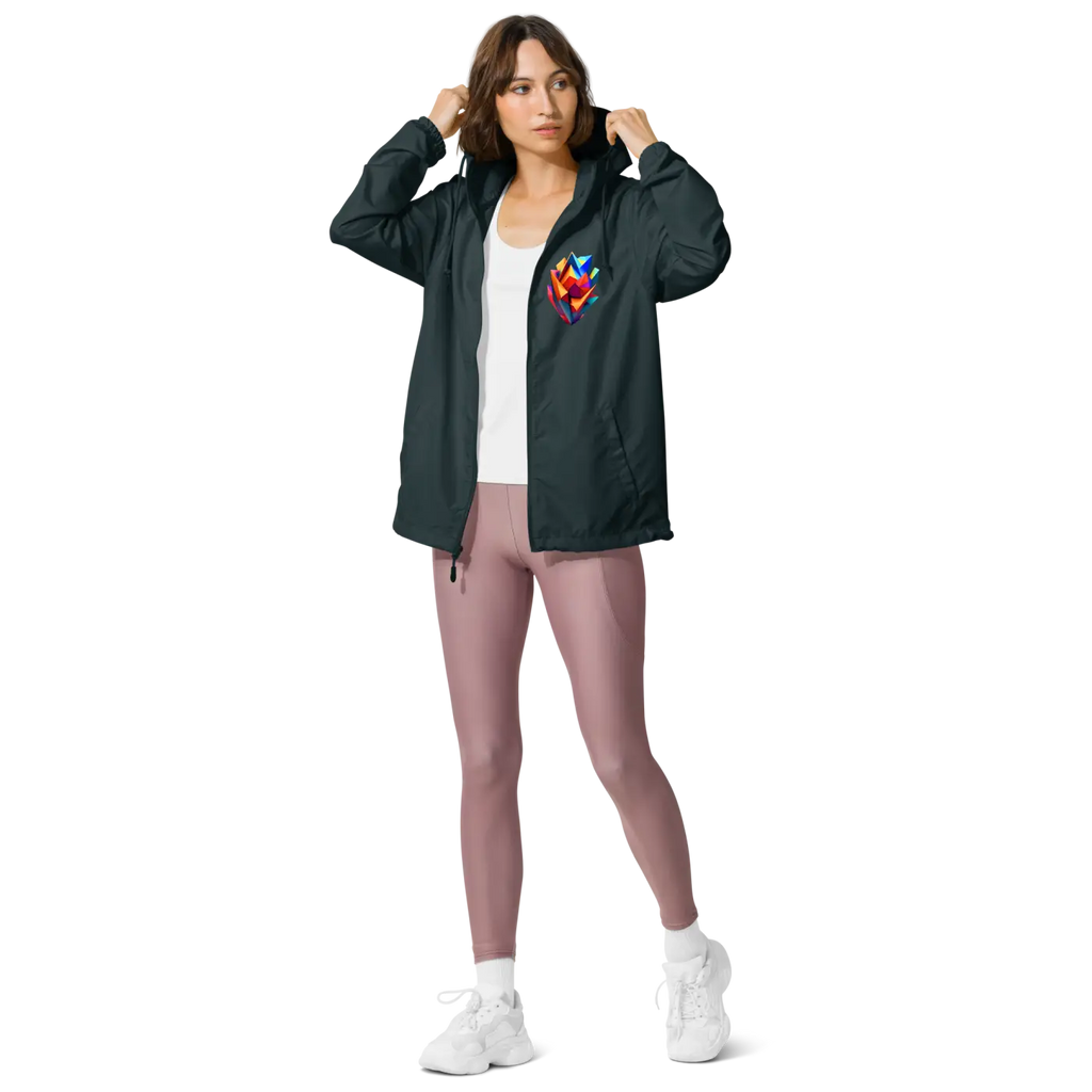 Geometric Pattern Zip Jacket – Eco-friendly Clothing - Dipaliz