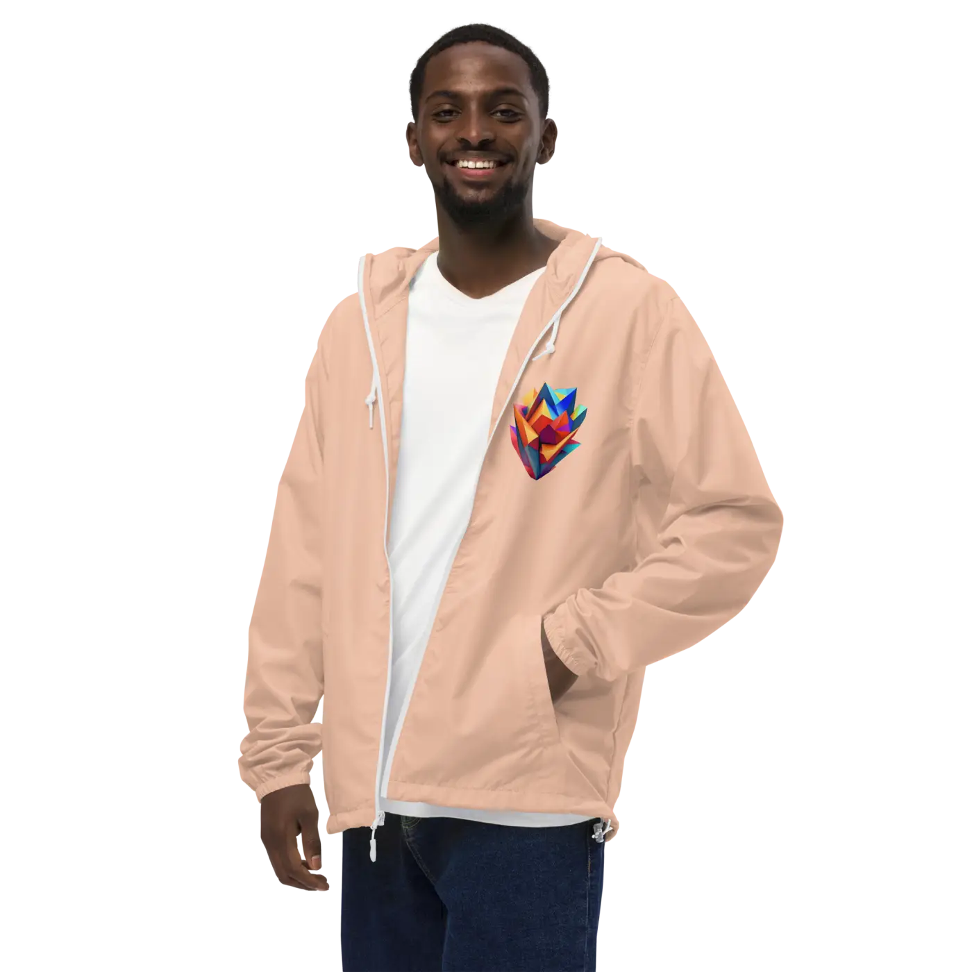 Geometric Pattern Zip Jacket – Eco-friendly Clothing - Dipaliz