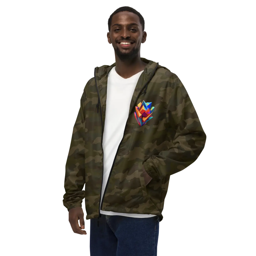 Geometric Pattern Zip Jacket – Eco-friendly Clothing - Dipaliz