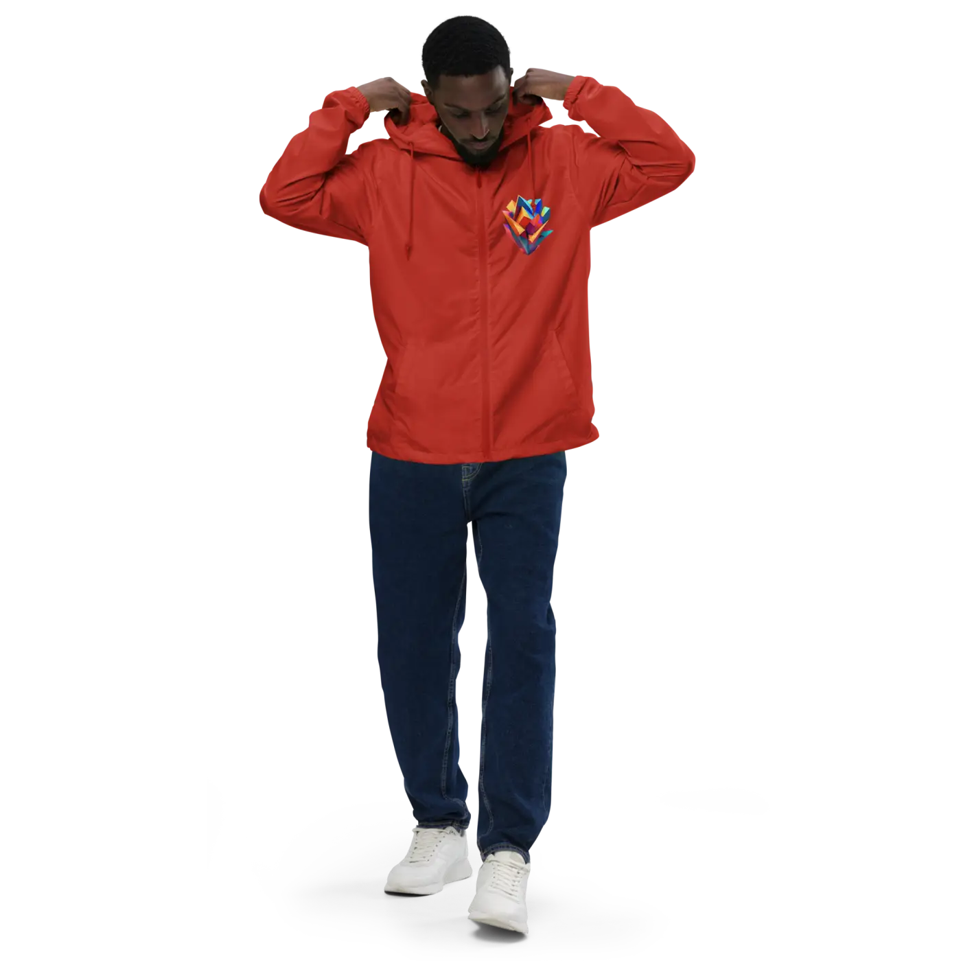 Geometric Pattern Zip Jacket – Eco-friendly Clothing - Dipaliz