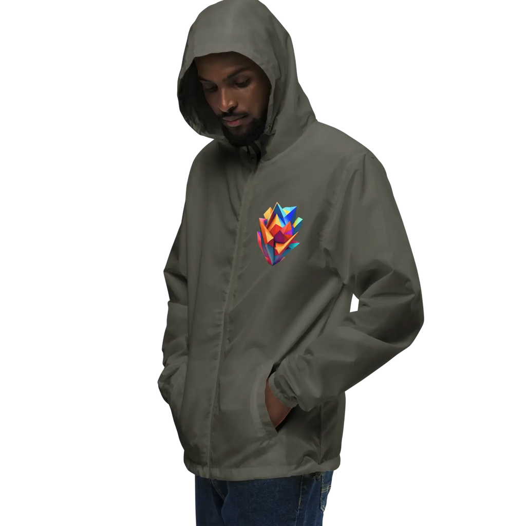 Geometric Pattern Zip Jacket – Eco-friendly Clothing - Dipaliz