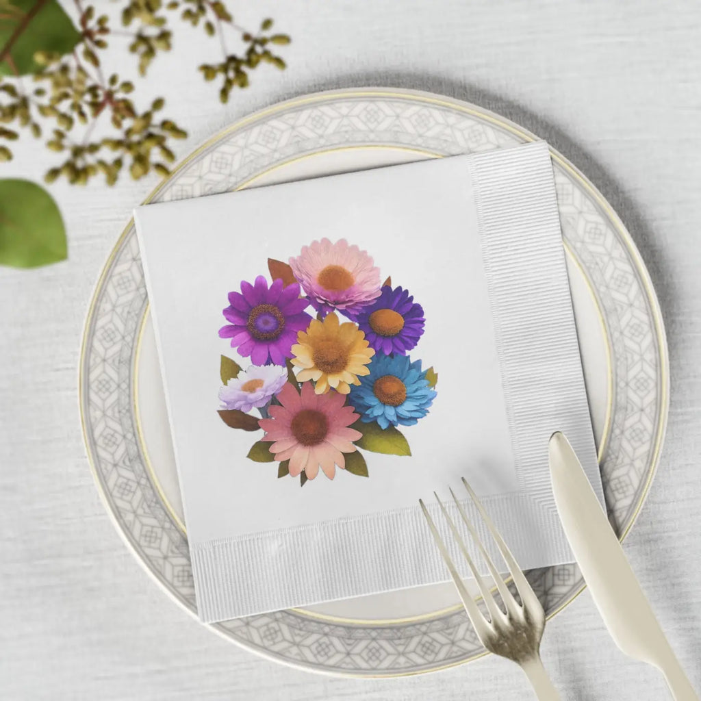 White Coined Napkins – Eco-friendly Paper - Dipaliz