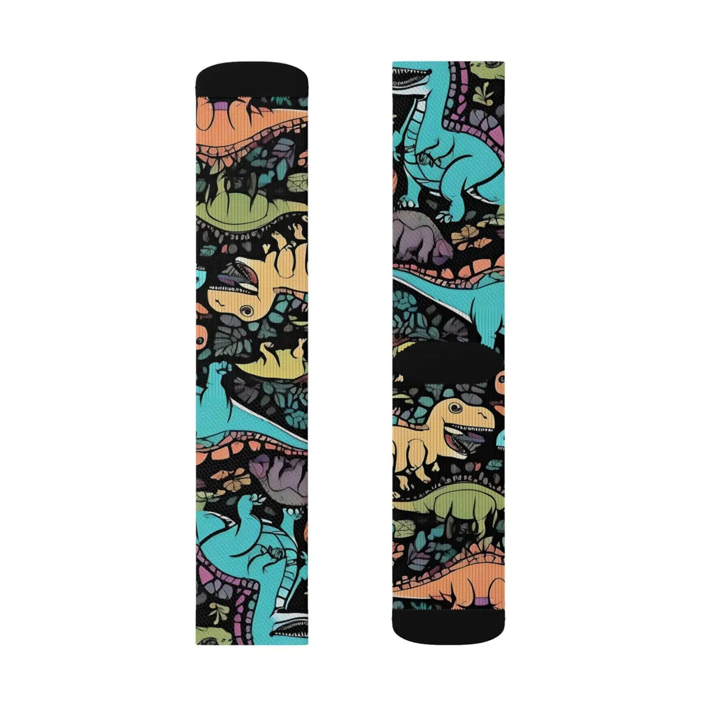 Dinosaur Socks – Sublimation Eco-friendly - Dipaliz