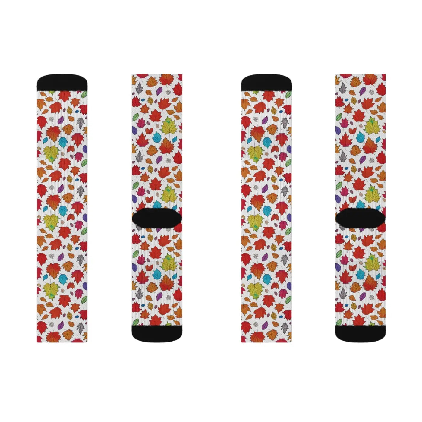 Fall Foliage Sublimation Socks – Eco-friendly - Dipaliz
