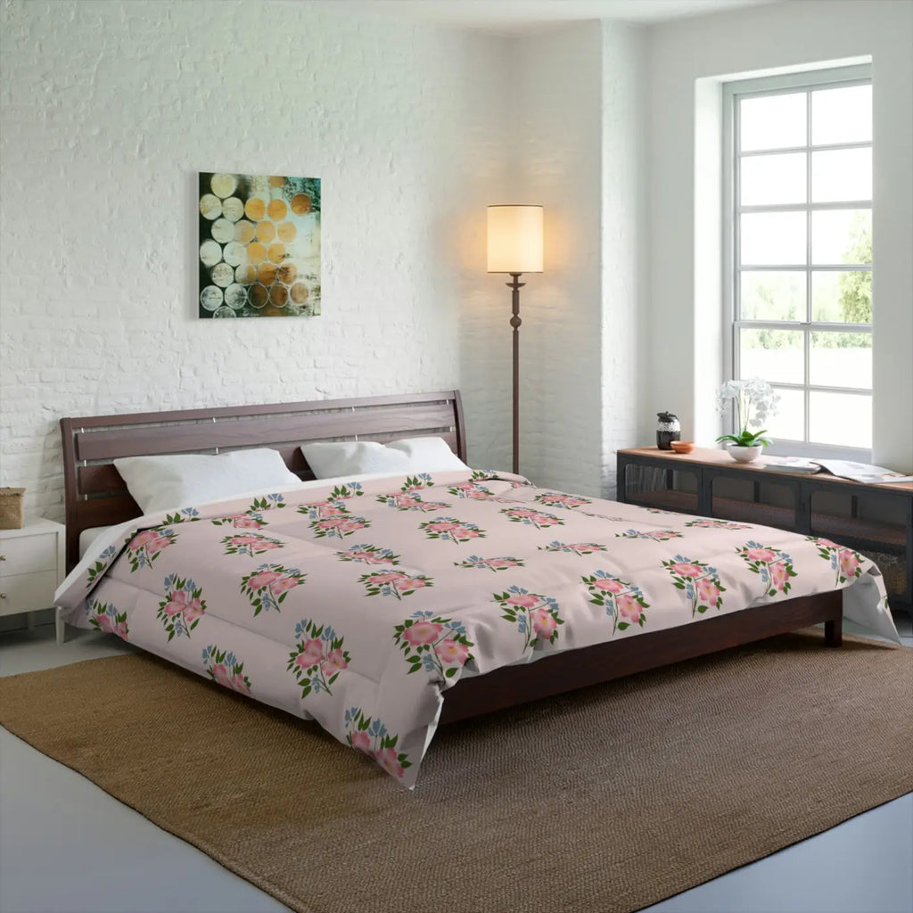 Floral Pattern Comforter – Eco-friendly Gift - Dipaliz