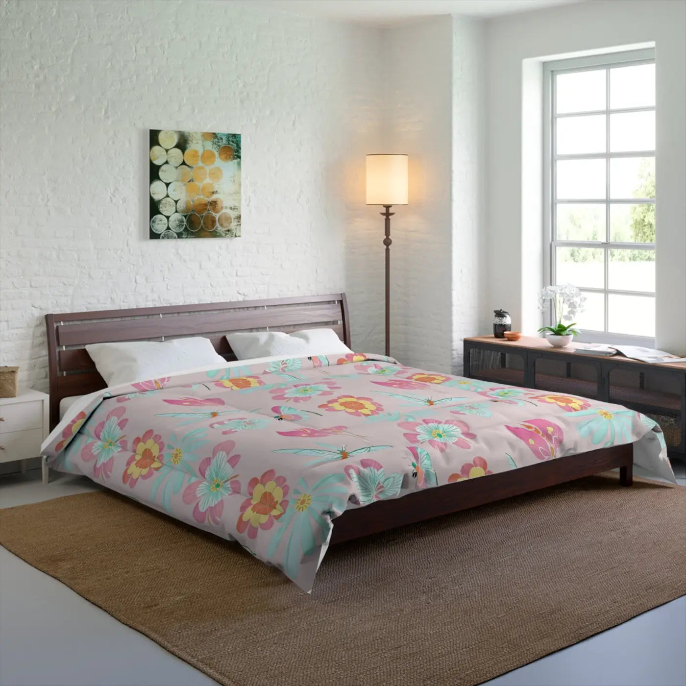 Floral Print Comforter – Eco-friendly Gift - Dipaliz