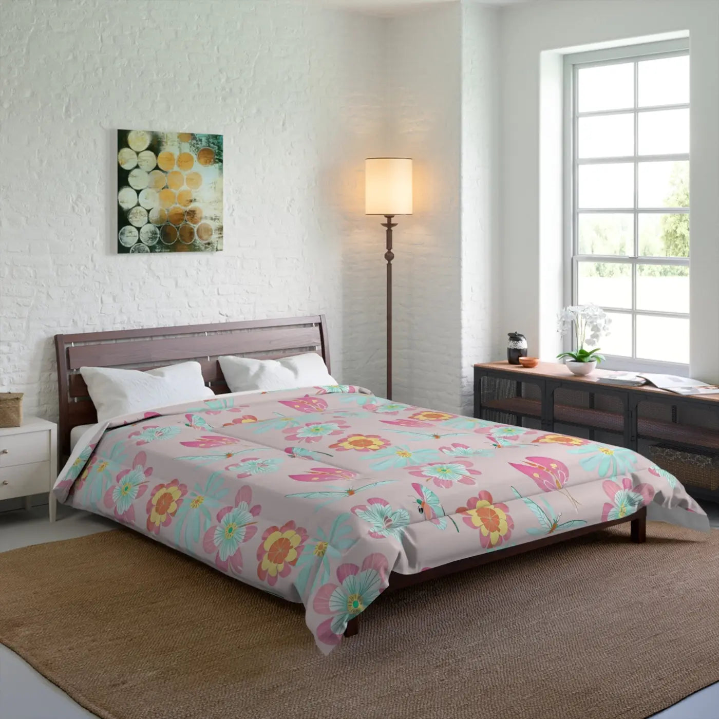 Floral Print Comforter – Eco-friendly Gift - Dipaliz