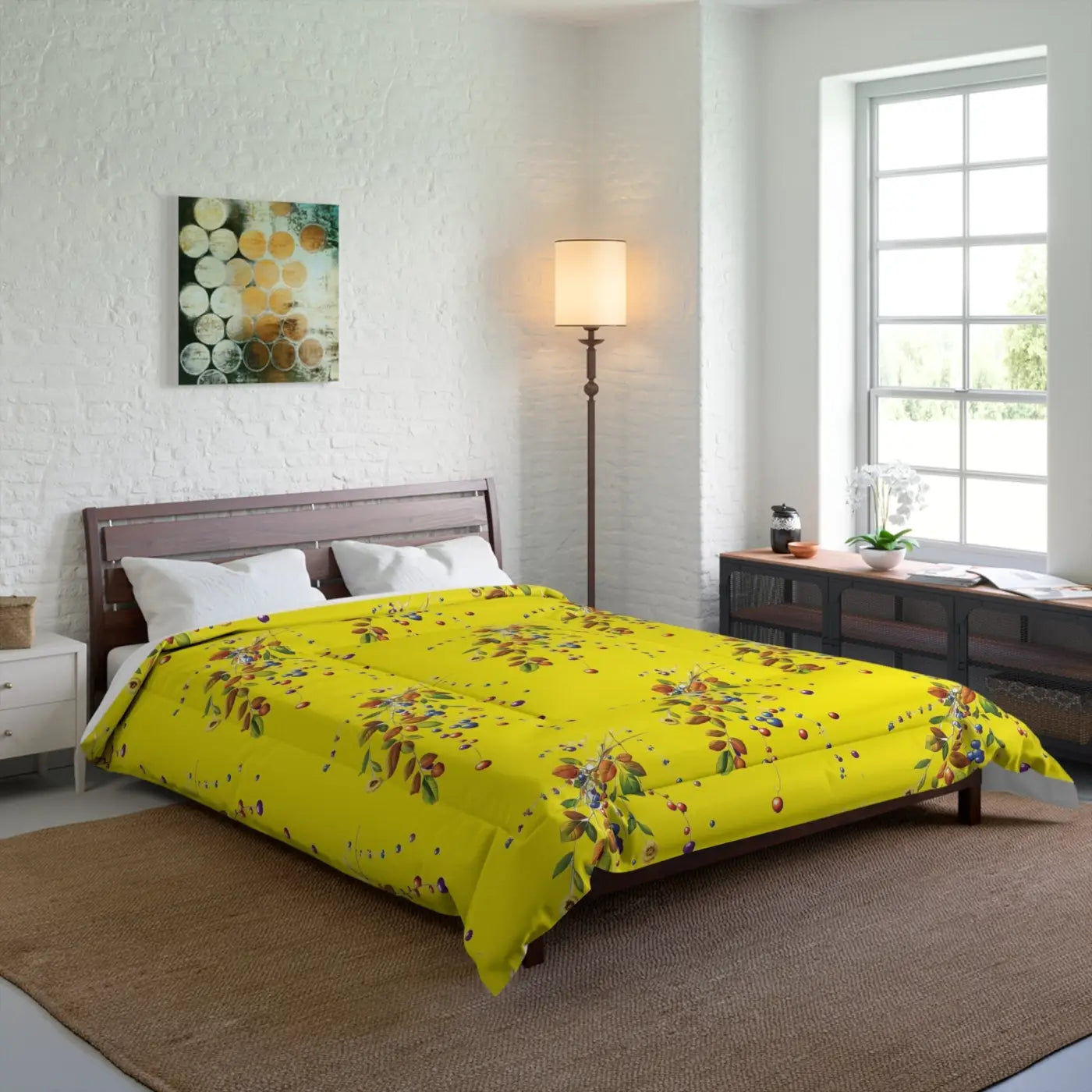 Floral Print Comforter – Eco-friendly Cotton - Dipaliz
