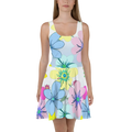 Floral Skater Dress – Eco-friendly Party Style - Dipaliz