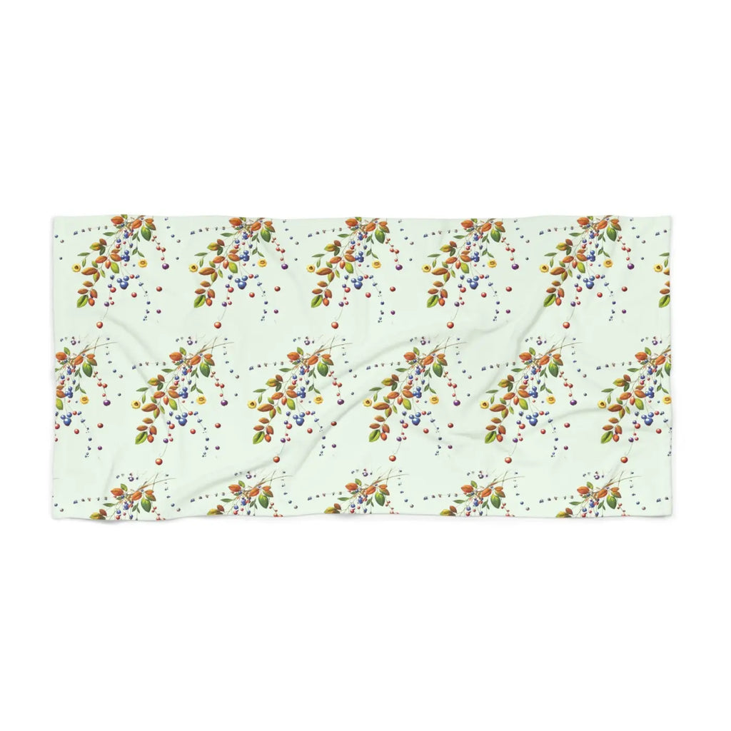 Flower Branches Beach Towel – Eco-friendly - Dipaliz