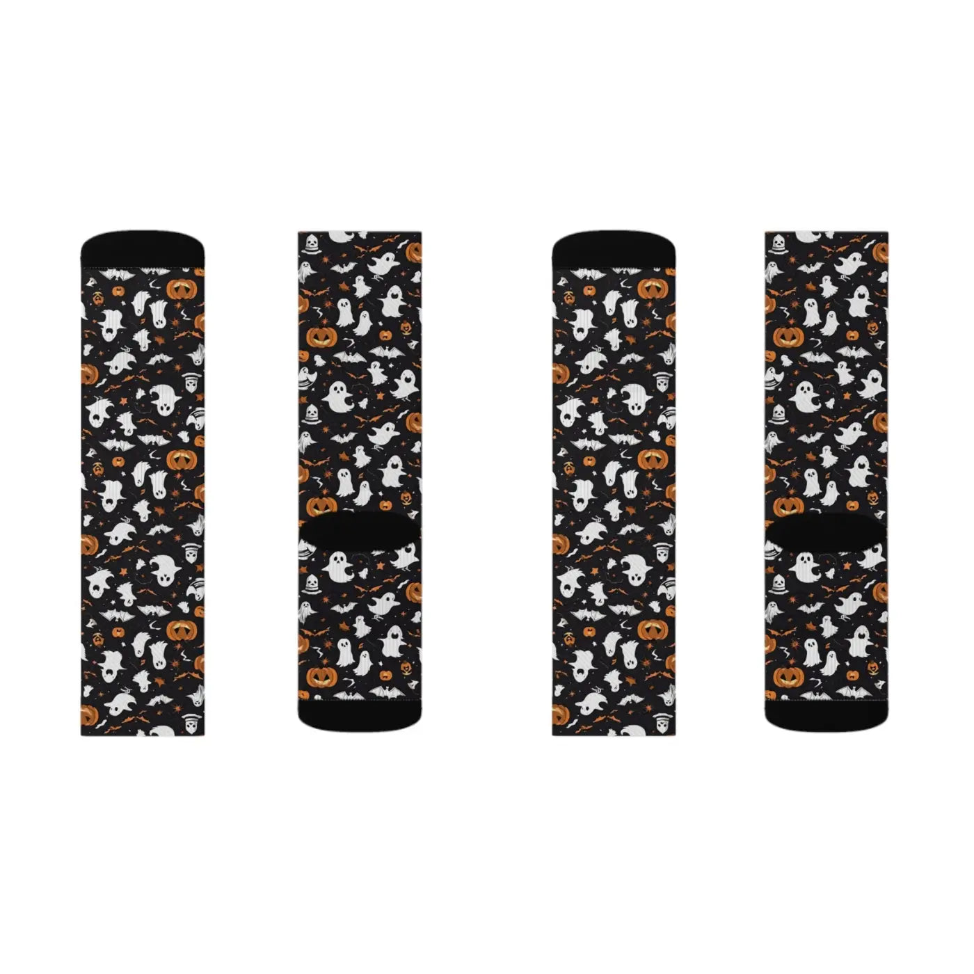 Ghosts Pumpkin Sublimation Socks – Eco-friendly - Dipaliz