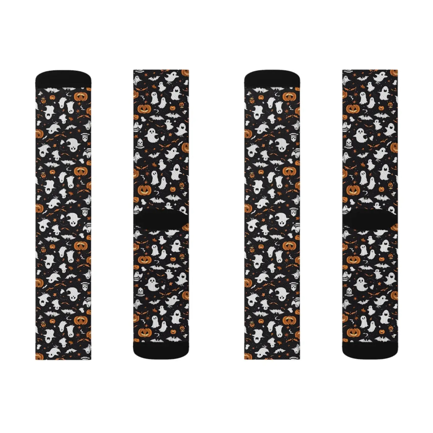 Ghosts Pumpkin Sublimation Socks – Eco-friendly - Dipaliz