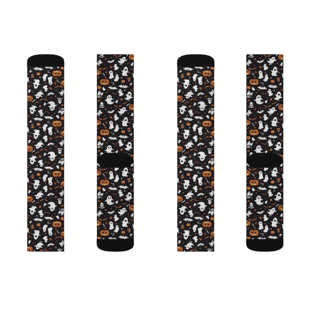 Ghosts Pumpkin Sublimation Socks – Eco-friendly - Dipaliz