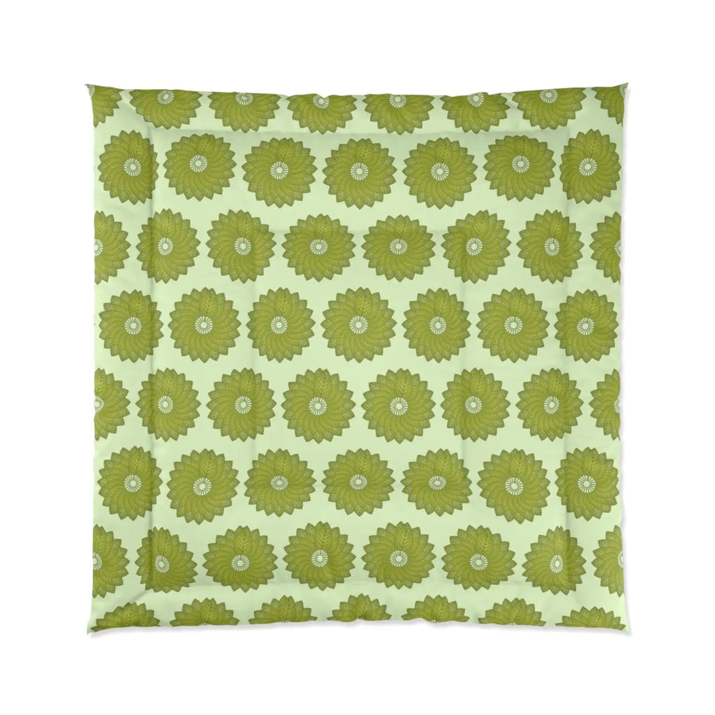 Green Leaves Comforter – Eco Friendly Bedding - Dipaliz