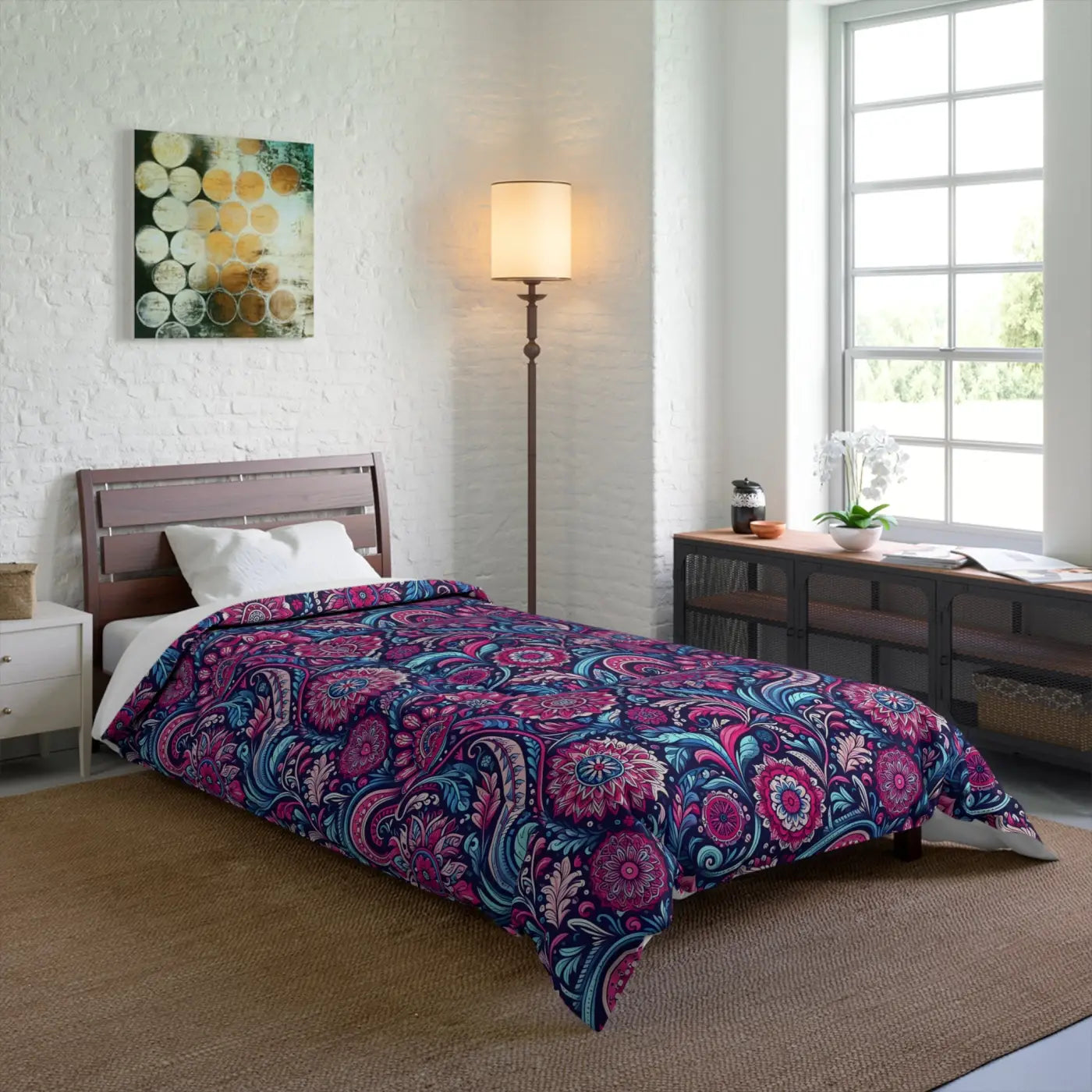 Indian Pattern Comforter – Eco-friendly Gift - Dipaliz