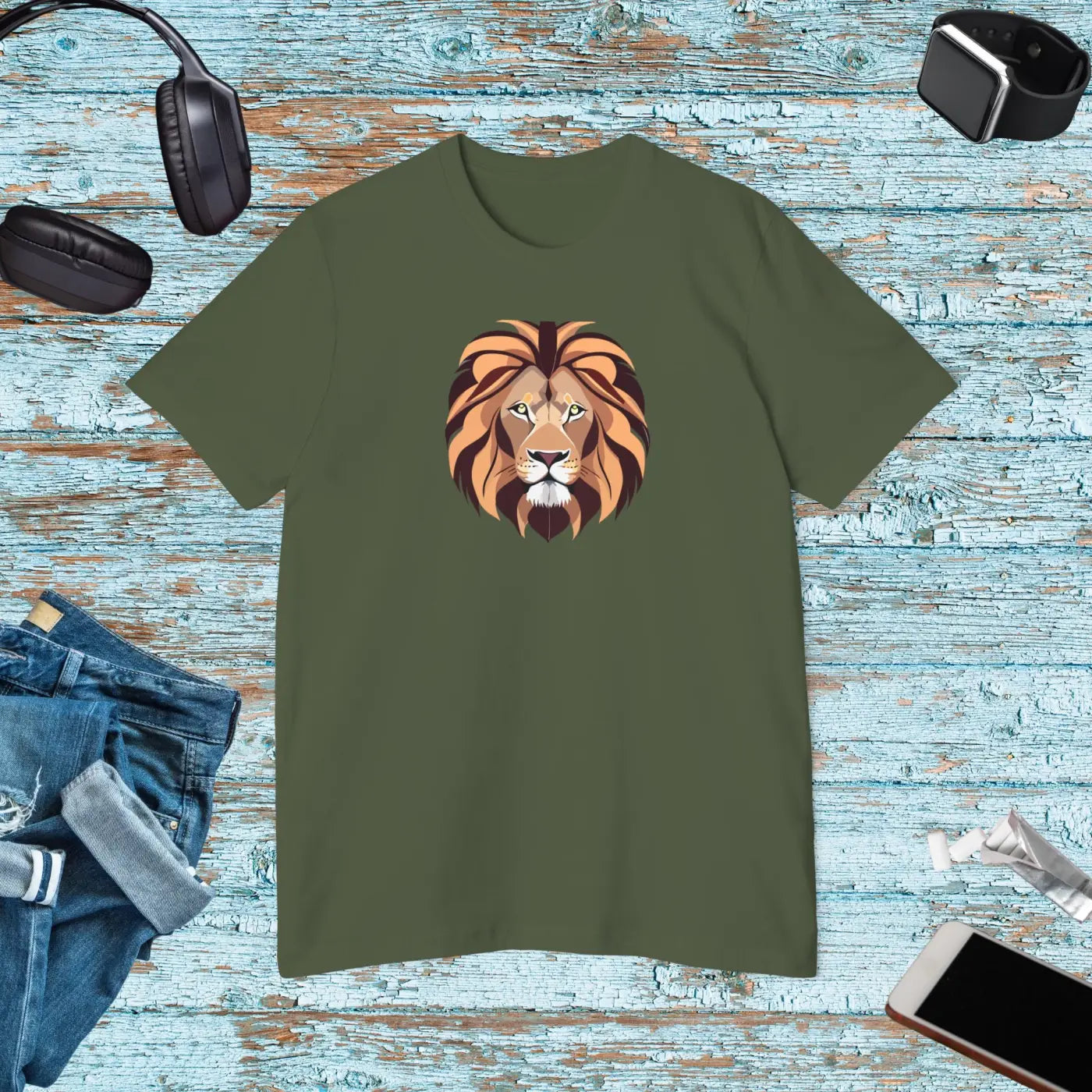 Deluxe Lion Tee – Soft Eco-friendly Cotton - Dipaliz