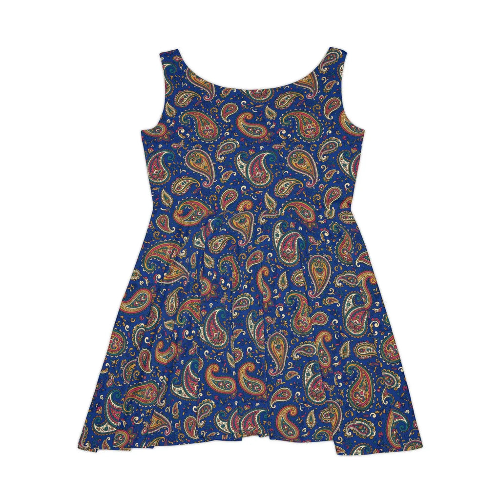 Paisley Pattern Skater Dress – Eco Friendly - Dipaliz