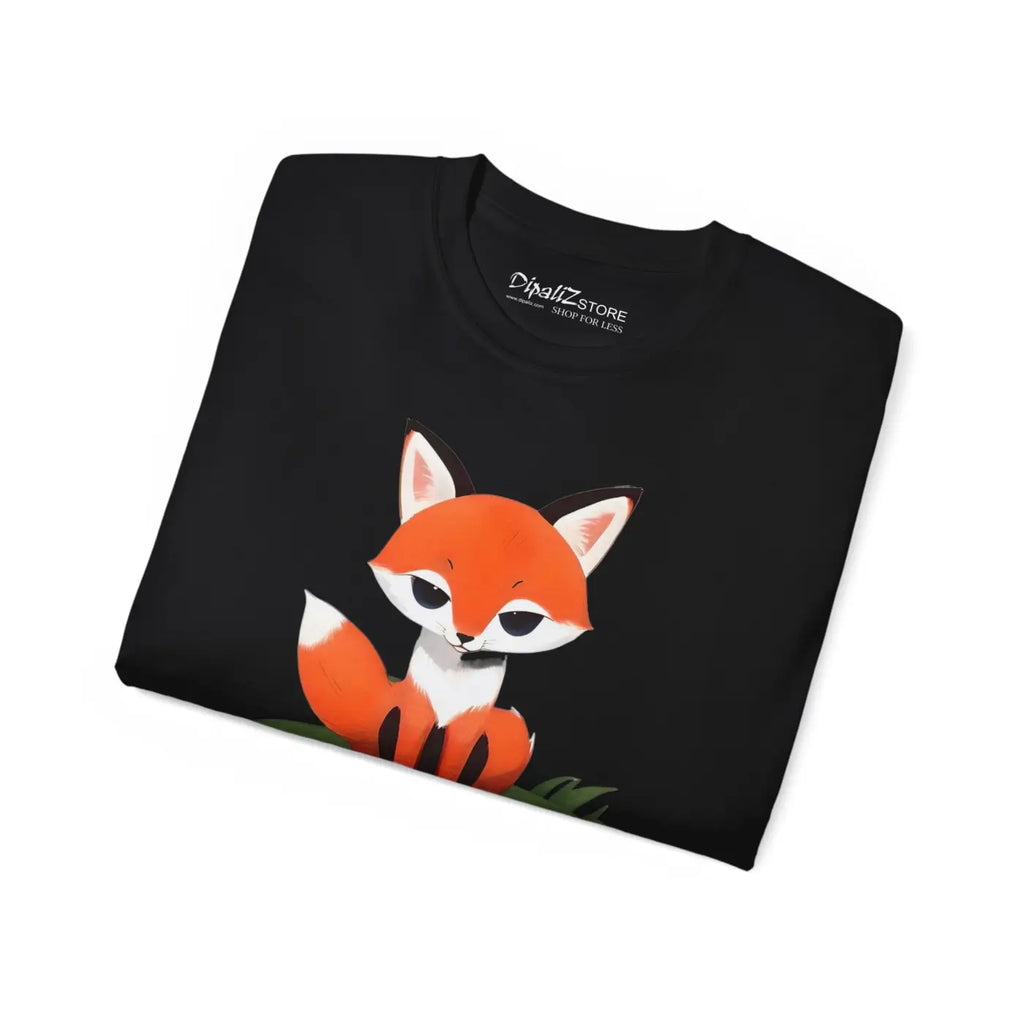 Red Fox Ultra Cotton Tee – Eco-friendly Top - Dipaliz