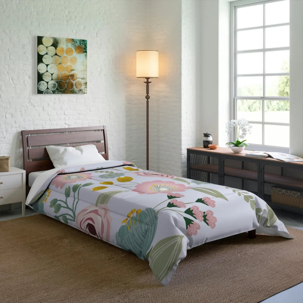 Spring Floral Quilt – Eco-friendly Cotton - Dipaliz