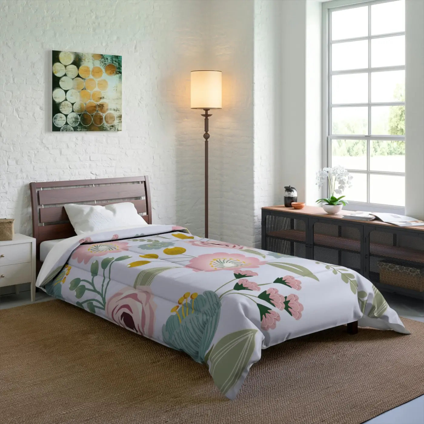 Spring Floral Quilt – Eco-friendly Cotton - Dipaliz