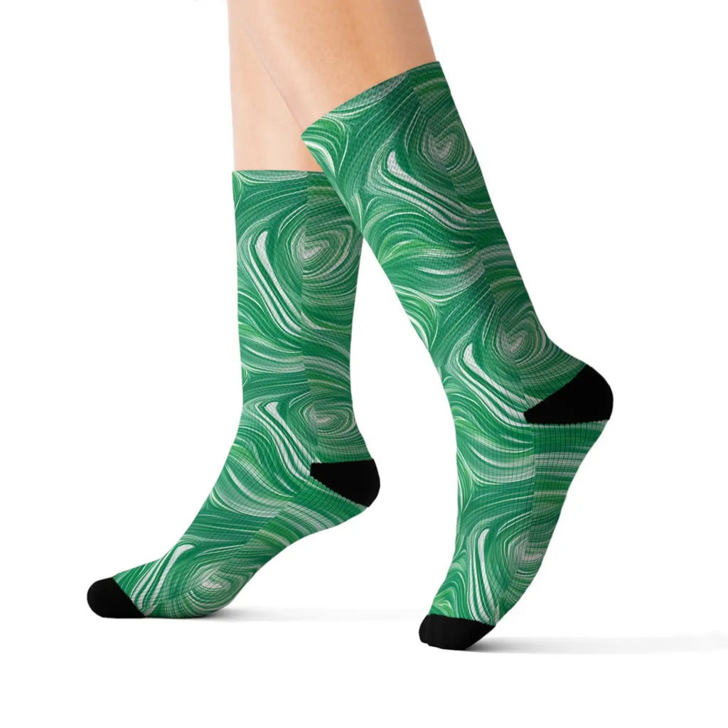 Wavy Abstract Pattern Socks – Eco Friendly - Dipaliz