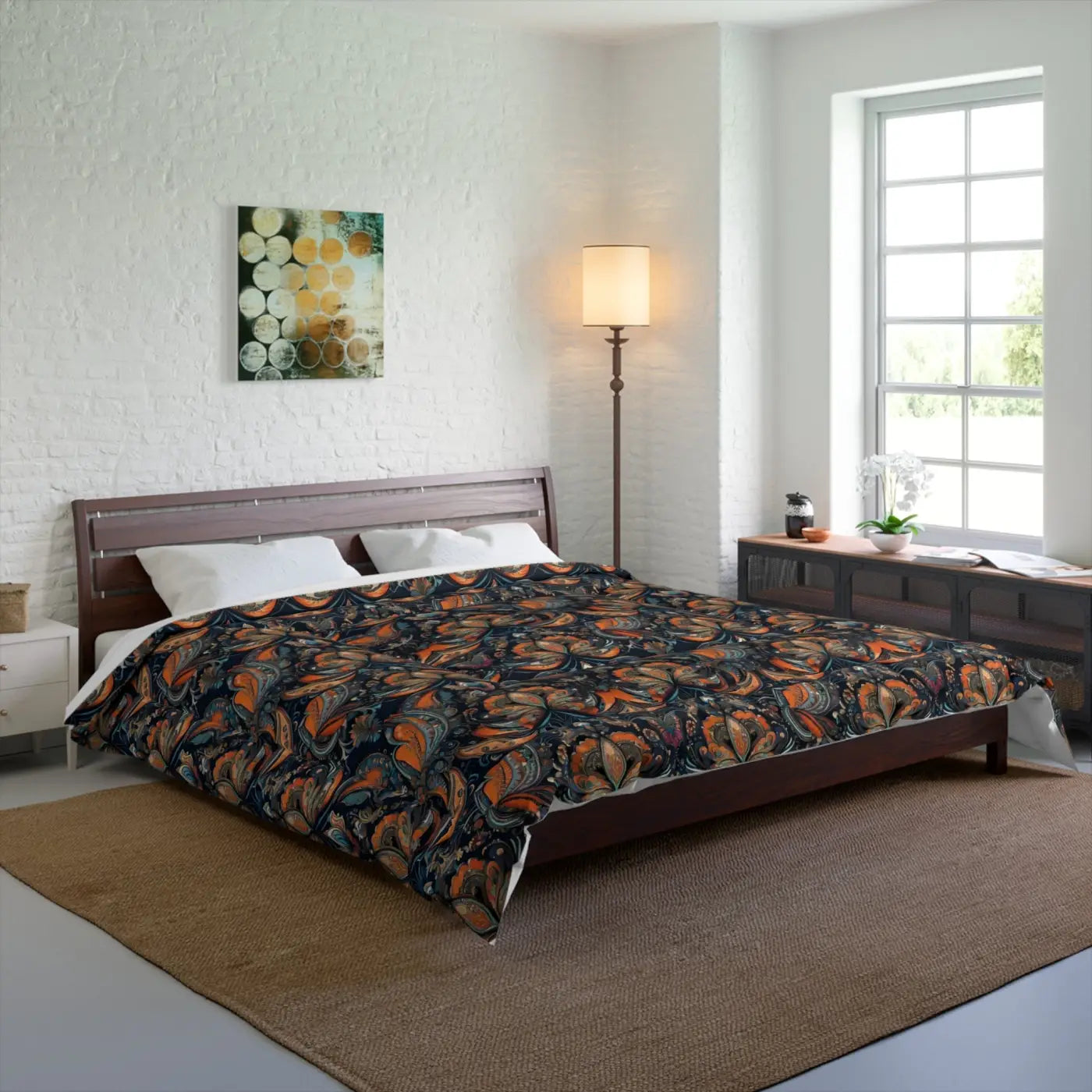Paisley Pattern Comforter – Eco-friendly Polyester - Dipaliz
