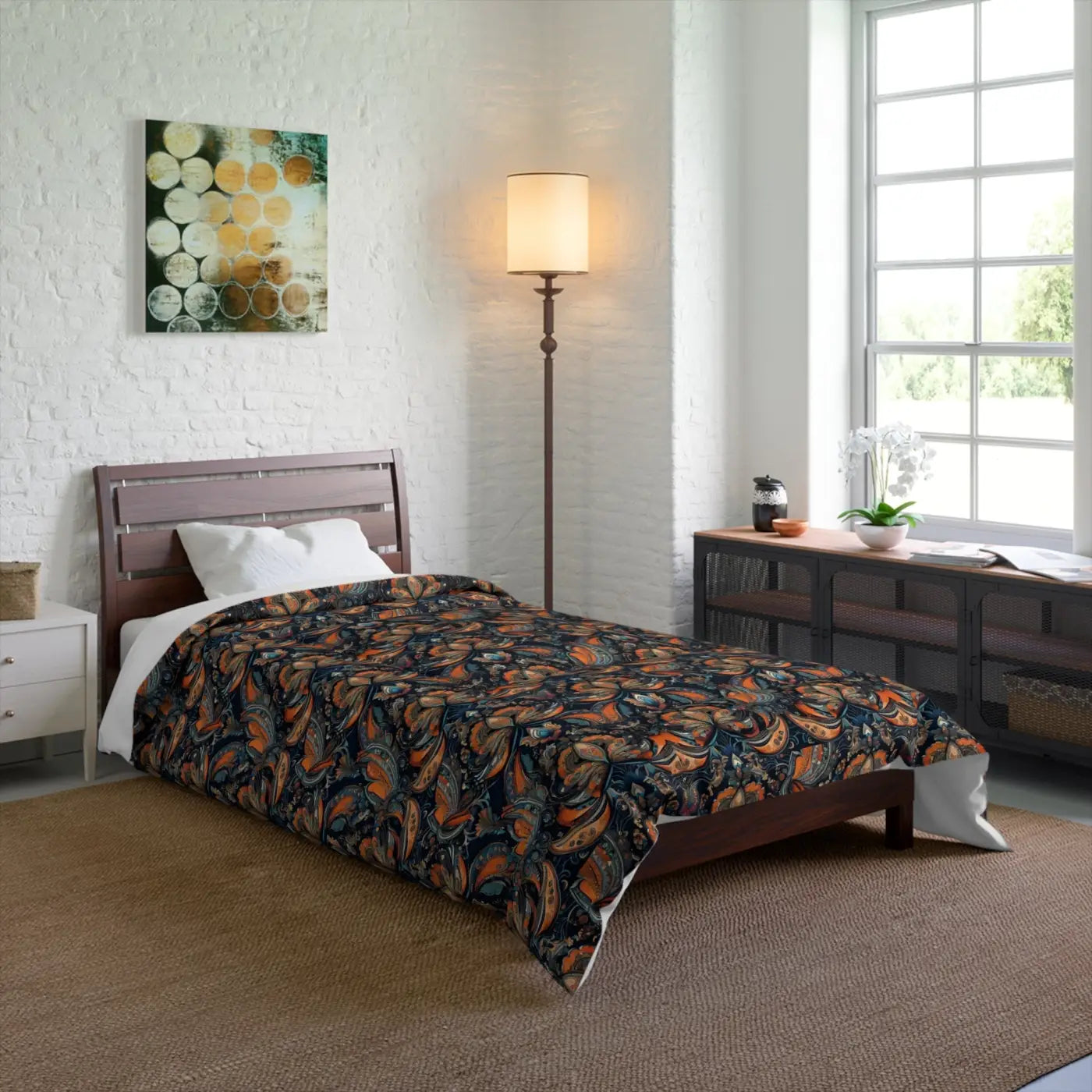 Paisley Pattern Comforter – Eco-friendly Polyester - Dipaliz