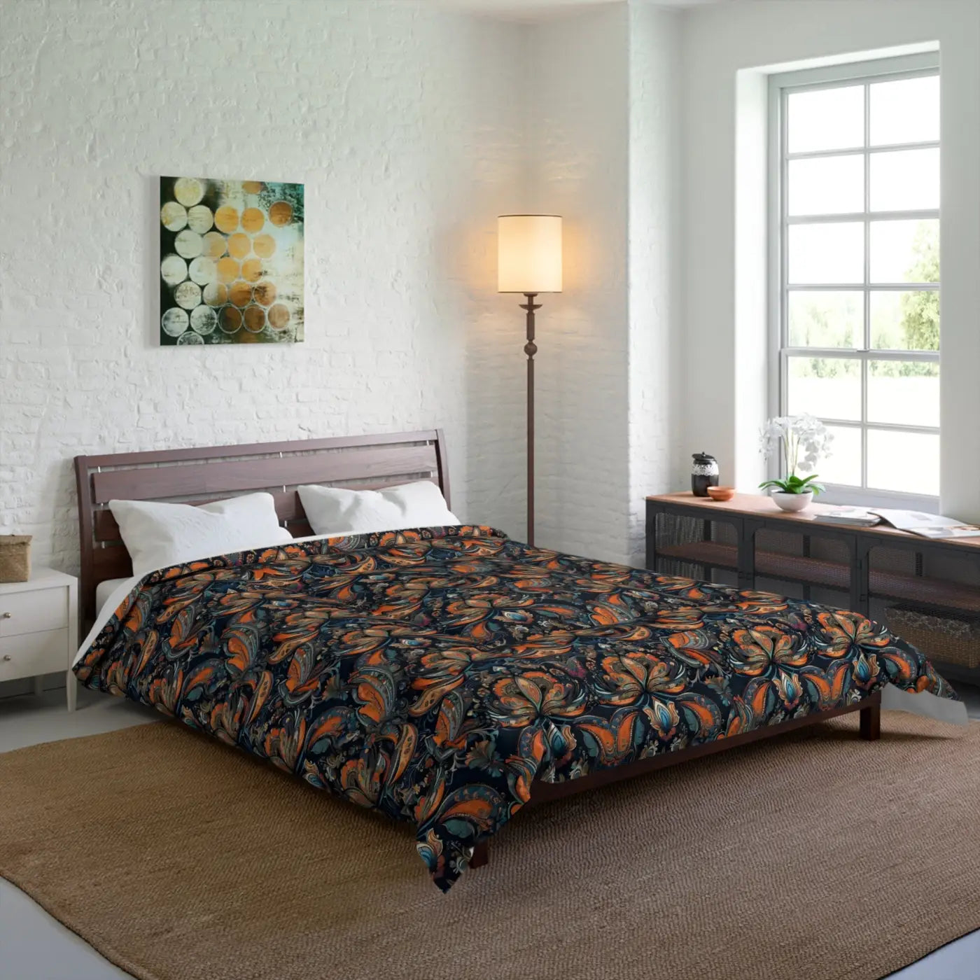 Paisley Pattern Comforter – Eco-friendly Polyester - Dipaliz