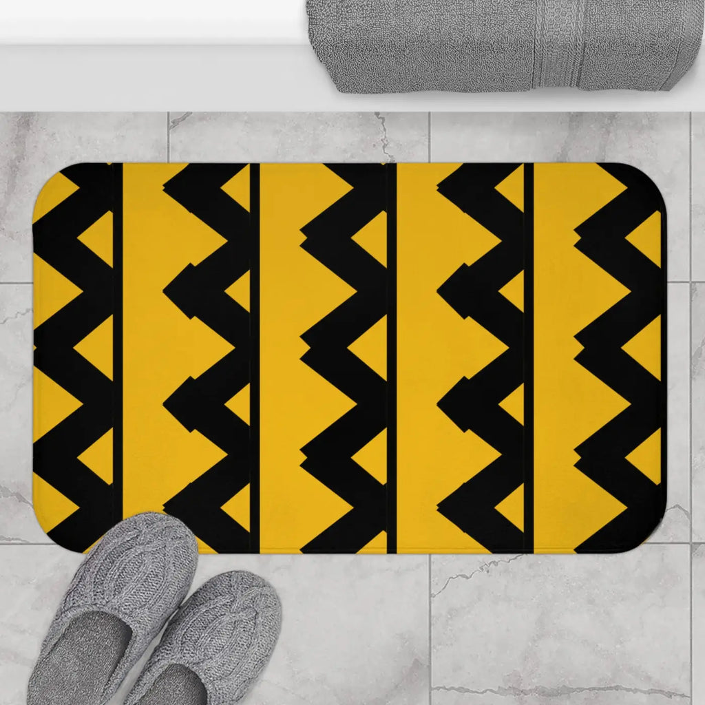 Zigzag Pattern Bath Mat – Eco-friendly Gift - Dipaliz