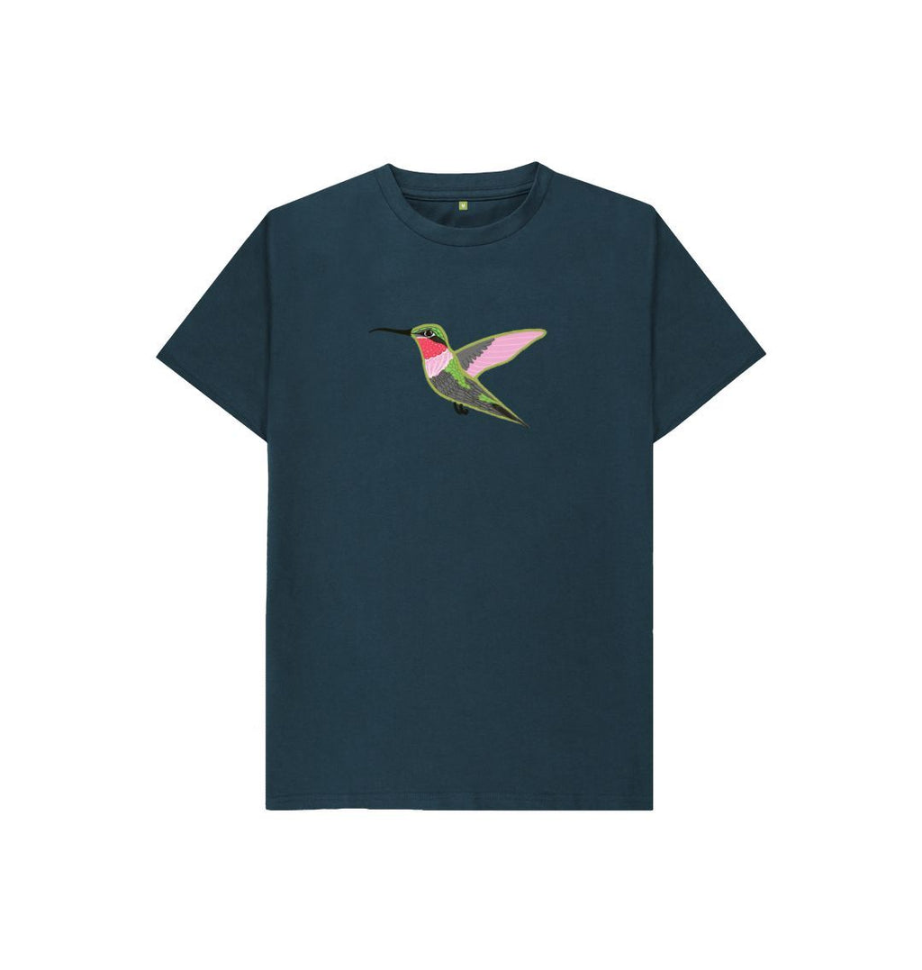 Hummingbird Kids' T-Shirt (pink, mustard or blue)