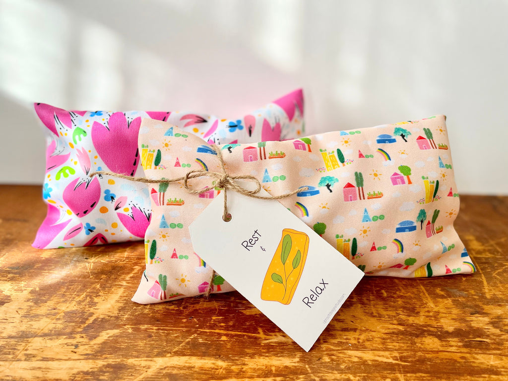 Build Your Own Custom Wellness Box with Organic Eye Pillow, Tea, Soy Candle & Greeting Card w. Envelope