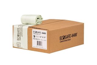 EcoSafe 2.5 Gal Compostable Bags - 16x17 (3-Roll Pack, QTY:90)