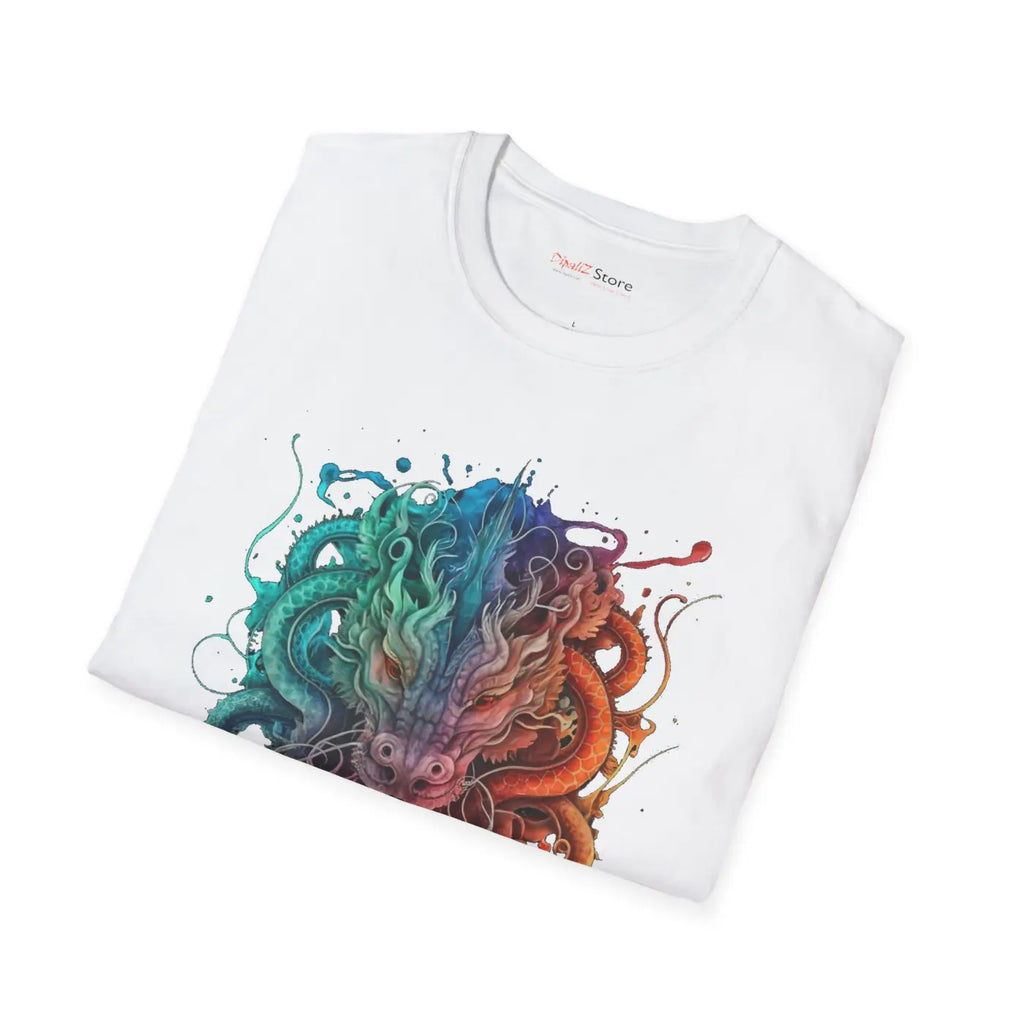 Flame and Fury Dragon Softstyle t Shirt Eco-friendly - Dipaliz