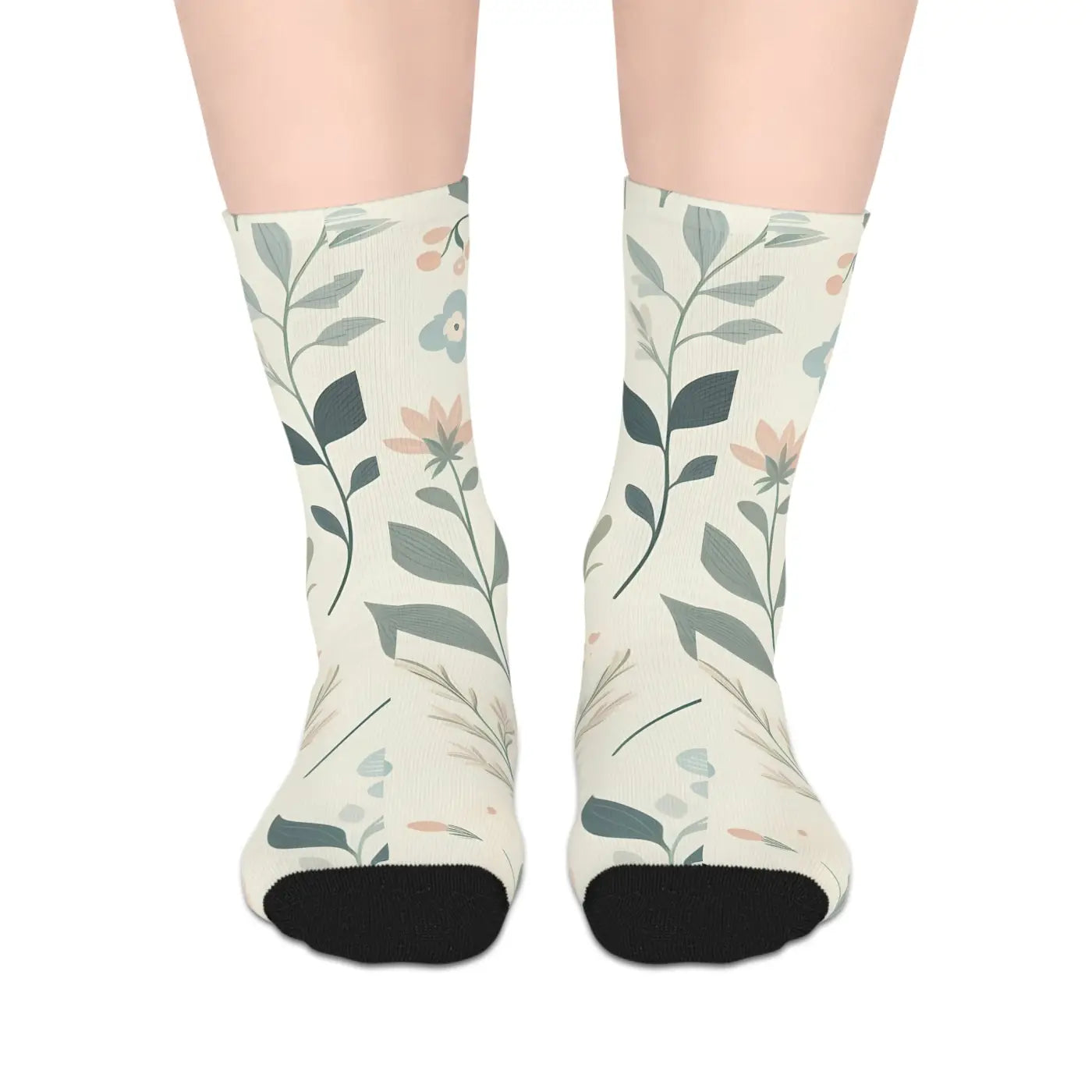 Vibrant Floral Socks – Eco-friendly Women’s Clothing - Dipaliz