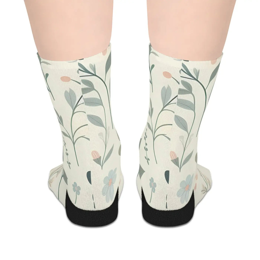 Vibrant Floral Socks – Eco-friendly Women’s Clothing - Dipaliz