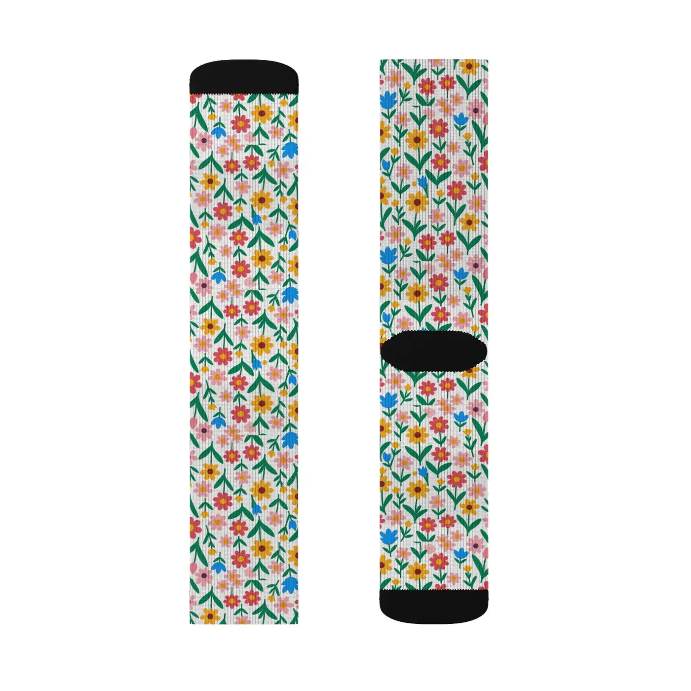 Floral Print Socks – Eco-friendly Women’s Clothing - Dipaliz