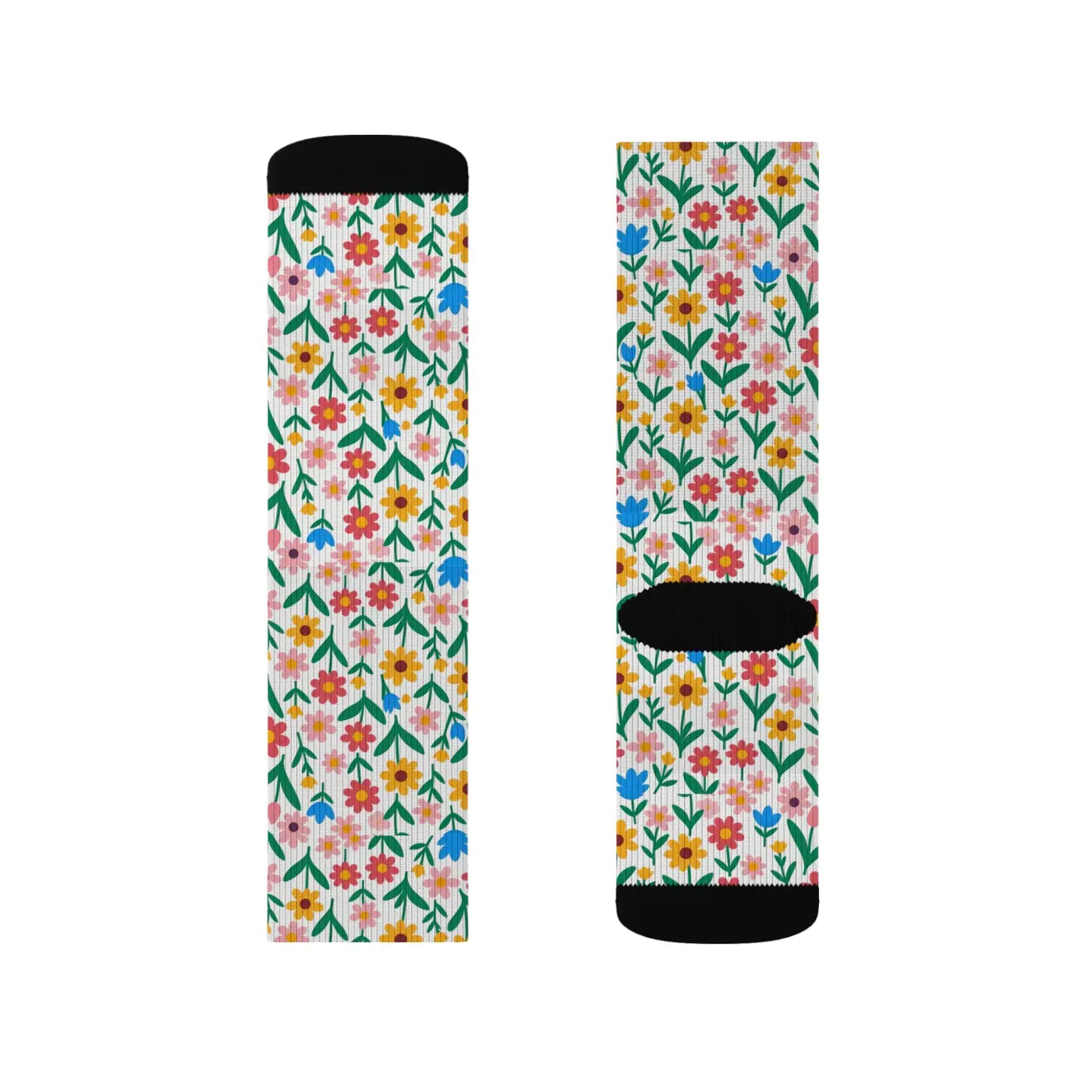 Floral Print Socks – Eco-friendly Women’s Clothing - Dipaliz