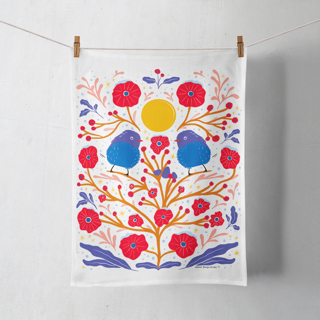 Build Your Own Custom Tea Time Gift Set with Honey and Two Teas + Tea Towel of Your Choice