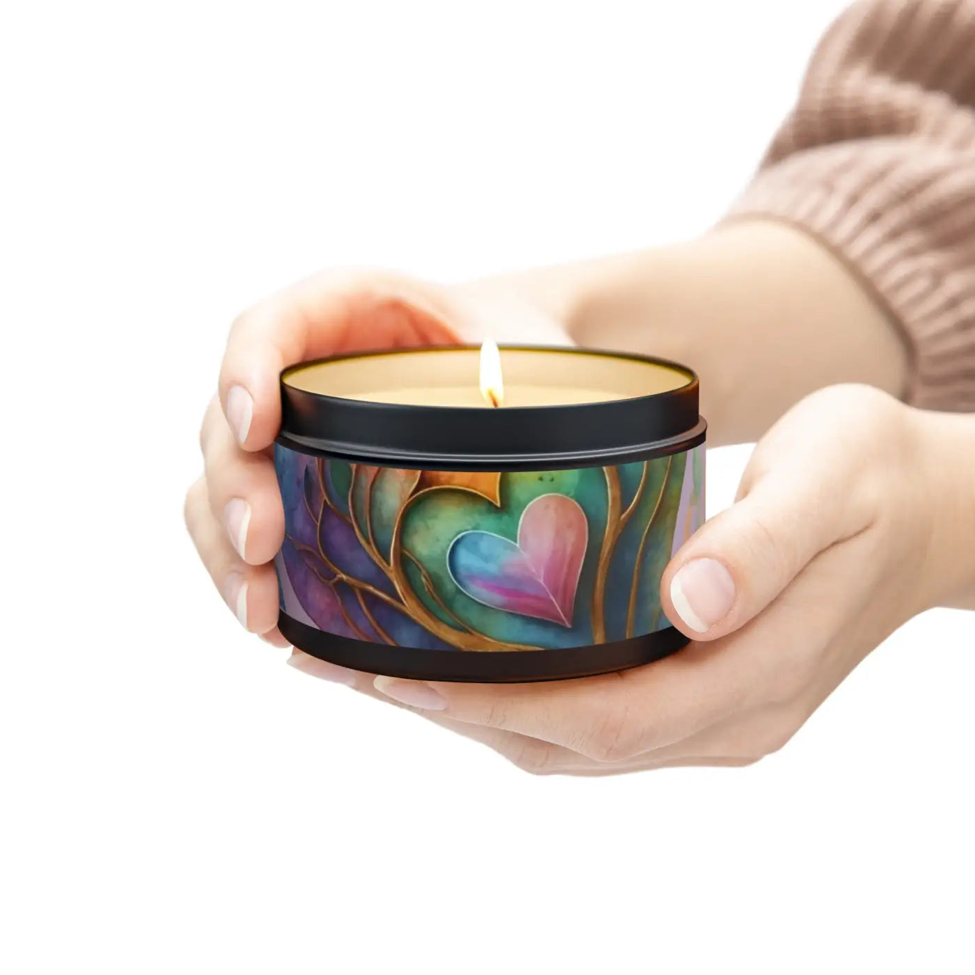 Heart Candle – Eco-friendly Soy Tin - Dipaliz