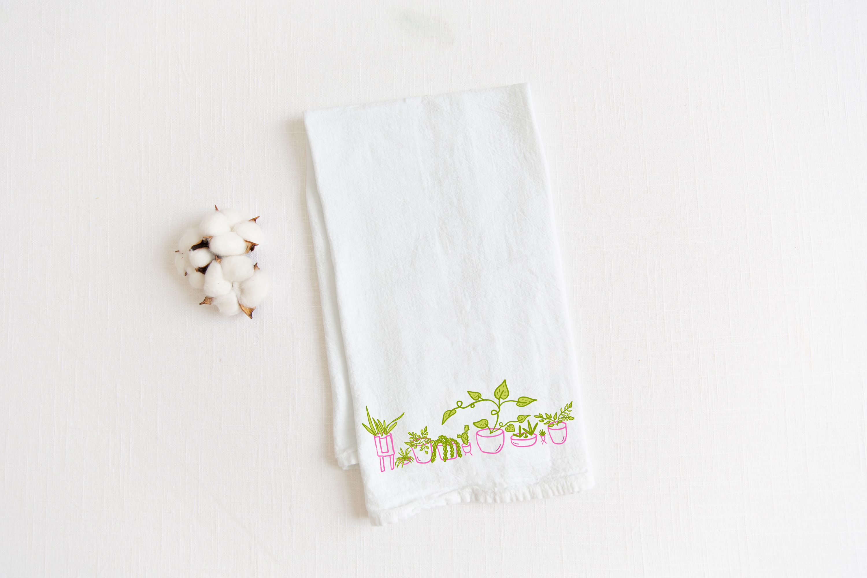 "Cherish" Gift Box: Eye Pillow, Vanilla Hot Chocolate, Soy Candle, Greeting Card, Pink Polka-Dot Plant Kit, Plant Tea Towel, Fig Soap, Stickers (Love in Bloom)